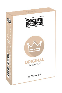 Secura origineel 48 condooms met glijmiddel en reservoir