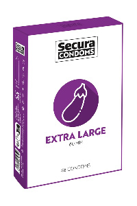 Secura extra groot condooms 48x