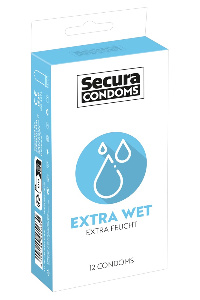 Secura extra wet  condooms 12x