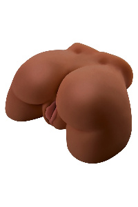 Realistische torso masturbator bruin