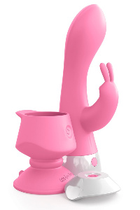 Wall banger rabbit vibrator met afstandsbediening licht roze