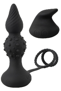 Rebel rc butt plug with cock&b