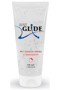 Just glide strawberry waterbasis glijmiddel 200 ml