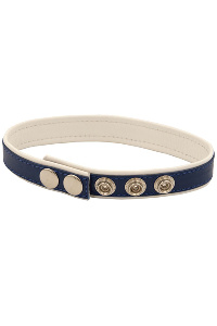 Mister b leather circuit biceps band - blue white