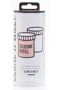 Clone-a-willy - refill lichte huidskleur siliconen