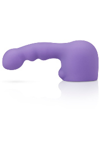Le wand - petite geribbeld weighted siliconen attachment