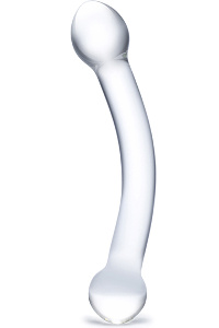 Glas - curved g-spot stimulator glazen dildo