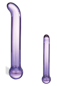 Glas - purple glazen g-spot tickler