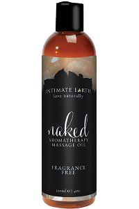 Intimate earth - massage olie naked unscented 120 ml