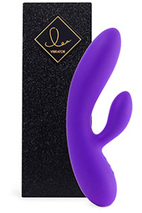 Feelztoys - lea rabbit vibrator medium paars (glitter)