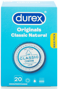 Durex - classic natural condooms 20 st.