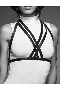 Bijoux indiscrets - maze halter bra harness zwart