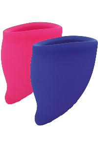 Fun factory - fun cup explore kit menstruatie cup roze & blauw