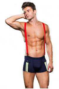 Envy - fireman bottom with suspenders 2 pc l/xl