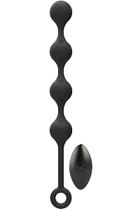 Nexus - quattro remote control vibrating pleasure beads zwart