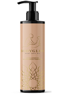 Bodygliss - massage collection silky soft olie aardbei & champagne 150 ml