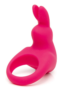 Happy rabbit - oplaadbare vibrerende rabbit cock ring roze