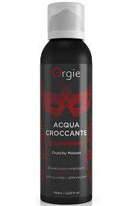 Orgie - acqua croccante crunchy mousse aardbei 150 ml