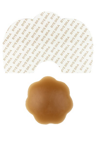 Bye bra - breast lift tape + silicone nipple covers brown a-c