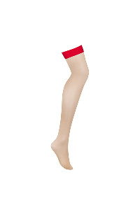 Obsessive - s814 stockings rood l/xl