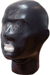 Mister b rubber masker met minimale kijkgaten 