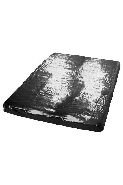 Orgie vinyl sex laken zwart - 220x220 cm