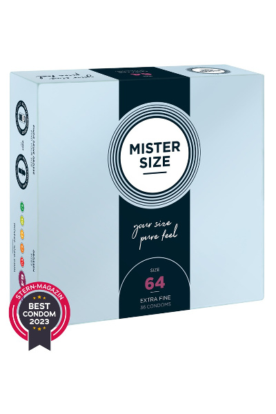 Condooms mister size 64 mm verpakking van 36x