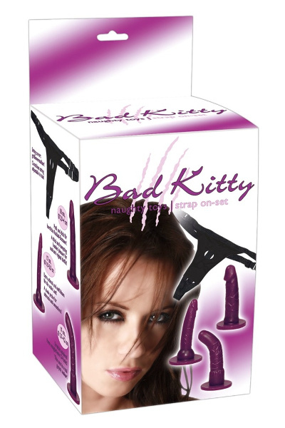 Bad kitty strap-on paars - afbeelding 2