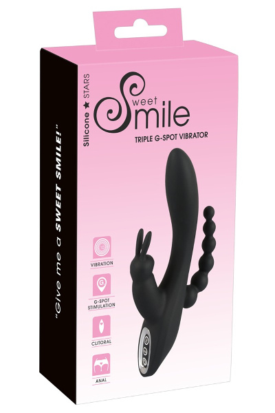 Smile drievoudige g-spot vibrator oplaadbaar - afbeelding 2