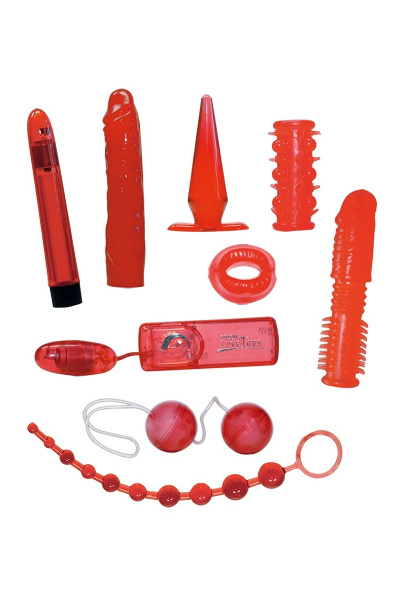 Rode rozen sextoy kit
