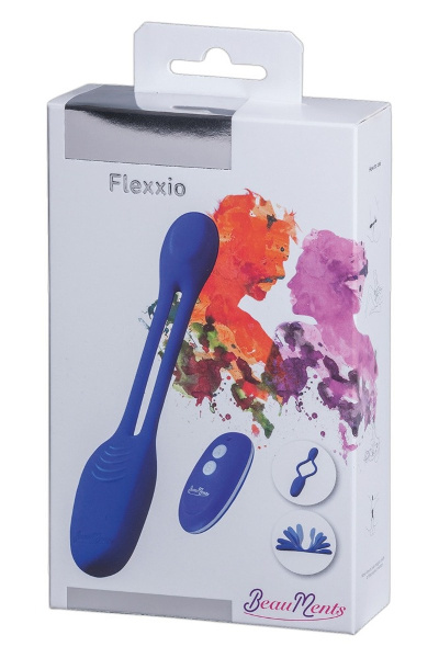 Beauments flexxio vibrator -10 vibratiestanden - 2 motoren - blauw - afbeelding 2