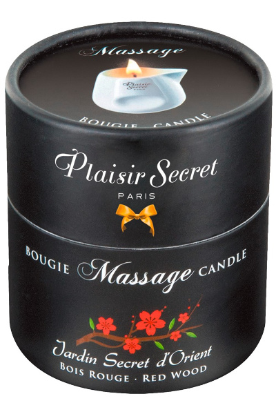 Massagekaars met een zoete, licht houtachtige geur 80 ml - afbeelding 2