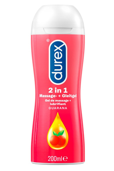 Durex play 2in1 massage glijmiddel guarana 200ml