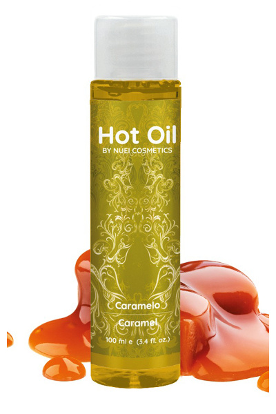 Hot verwarmende massage olie karamel 100 ml - afbeelding 2