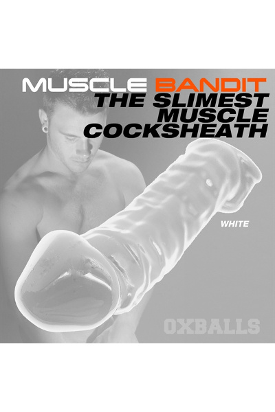 Oxballs MUSCLE BANDIT dunste Muscle cocksheath - Wit - afbeelding 2