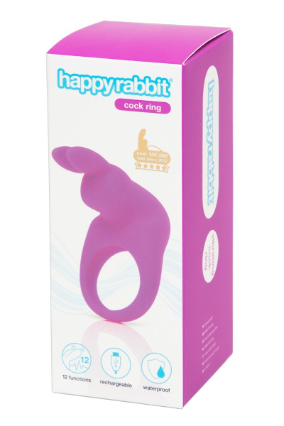 Happy rabbit cockring paars - afbeelding 2
