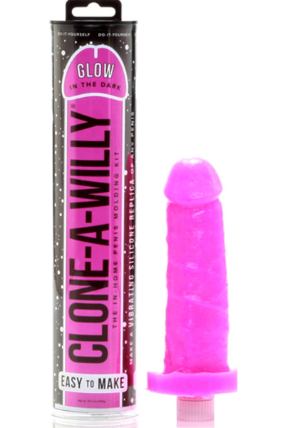 Clone-a-willy - kit glow-in-the-dark fel roze