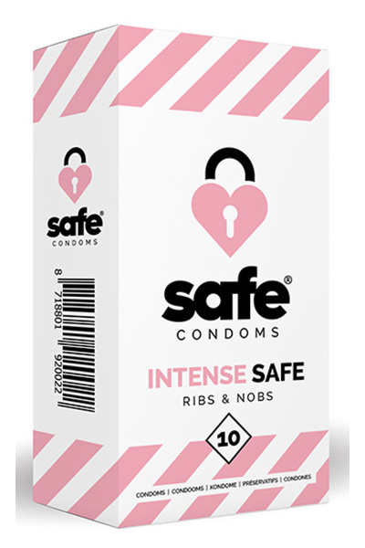 Safe - condooms - ribs & nobs (10 stuks)